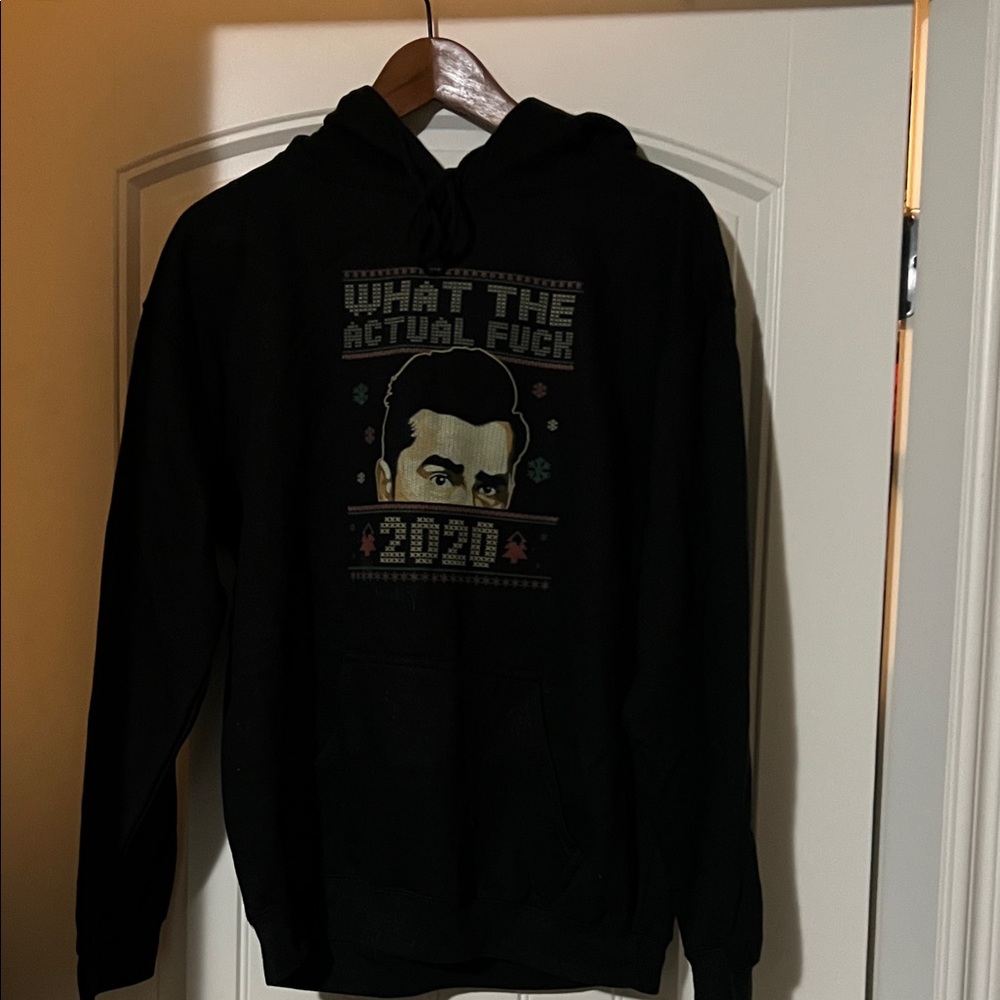 Bespoke Black Graphic Hoodie